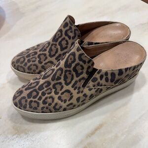 Caslon Animal Print Slip-On Mules